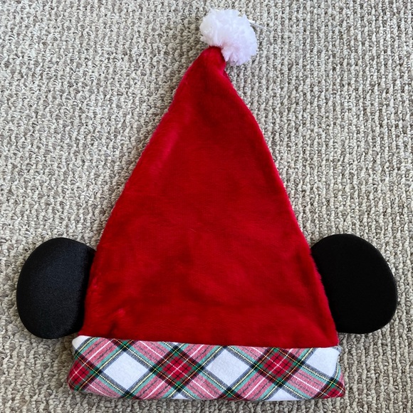 Disney Christmas Mickey Ear Santa Hat Adult size - Picture 2 of 6